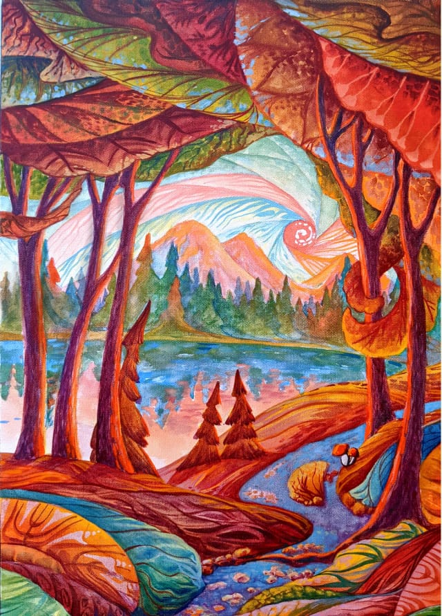 Autumn Lake Road
