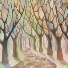 The Tree-Pastel Alley 21x27