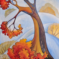Tree Autumn Tango 24x18